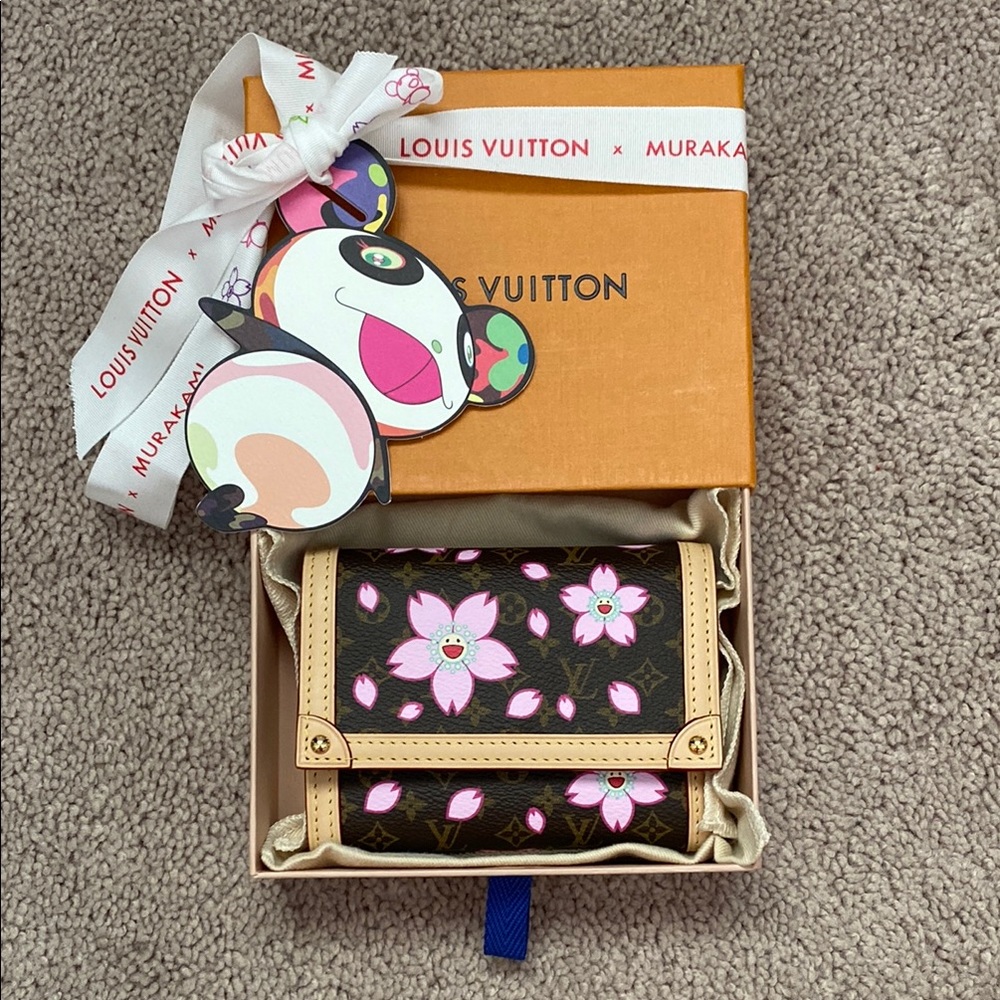 Louis Vuitton Murakami Cherry Blossom  Victorine Wallet